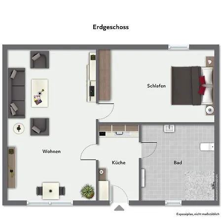 Poststrasse 32a 03 شقة *